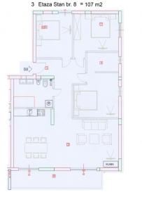 Nuevo apartamento en venta 107 m2 en Budva Montenegro