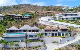 Villa Joy con vistas a la bahía de Marigot en Saint Barth
