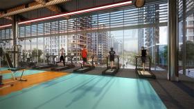 Apartamento 3+1 en piso alto con linda vista en venta en un prestigioso complejo