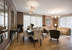 Apartamento 3+1 en piso alto con linda vista en venta en un prestigioso complejo