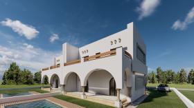 Villa en venta - azotea con vista abierta al campo de golf de Hammamet