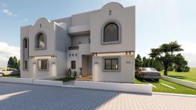 Villa en venta - azotea con vista abierta al campo de golf de Hammamet