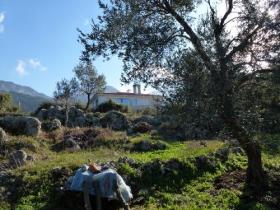 En un pueblo de montaña frente al mar Egeo, casa de carácter en un terreno de 2500 m2